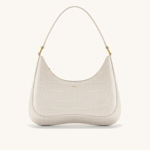 JW PEI Ruby Ivory Croc Shoulder Bag